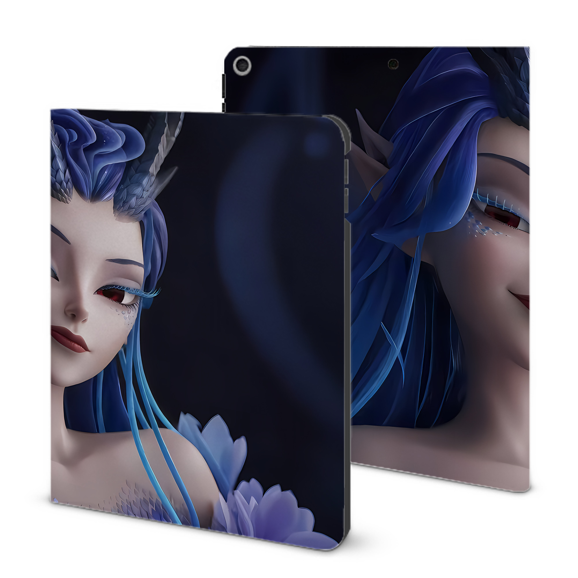 （画像用） Ne Zha 2 ナタ 魔童の大暴れ IPad ケース ブック型 PUレザー TPU 耐衝撃 軽量 薄型 ペン収納なし 全面保護 IPad 各モデル対応